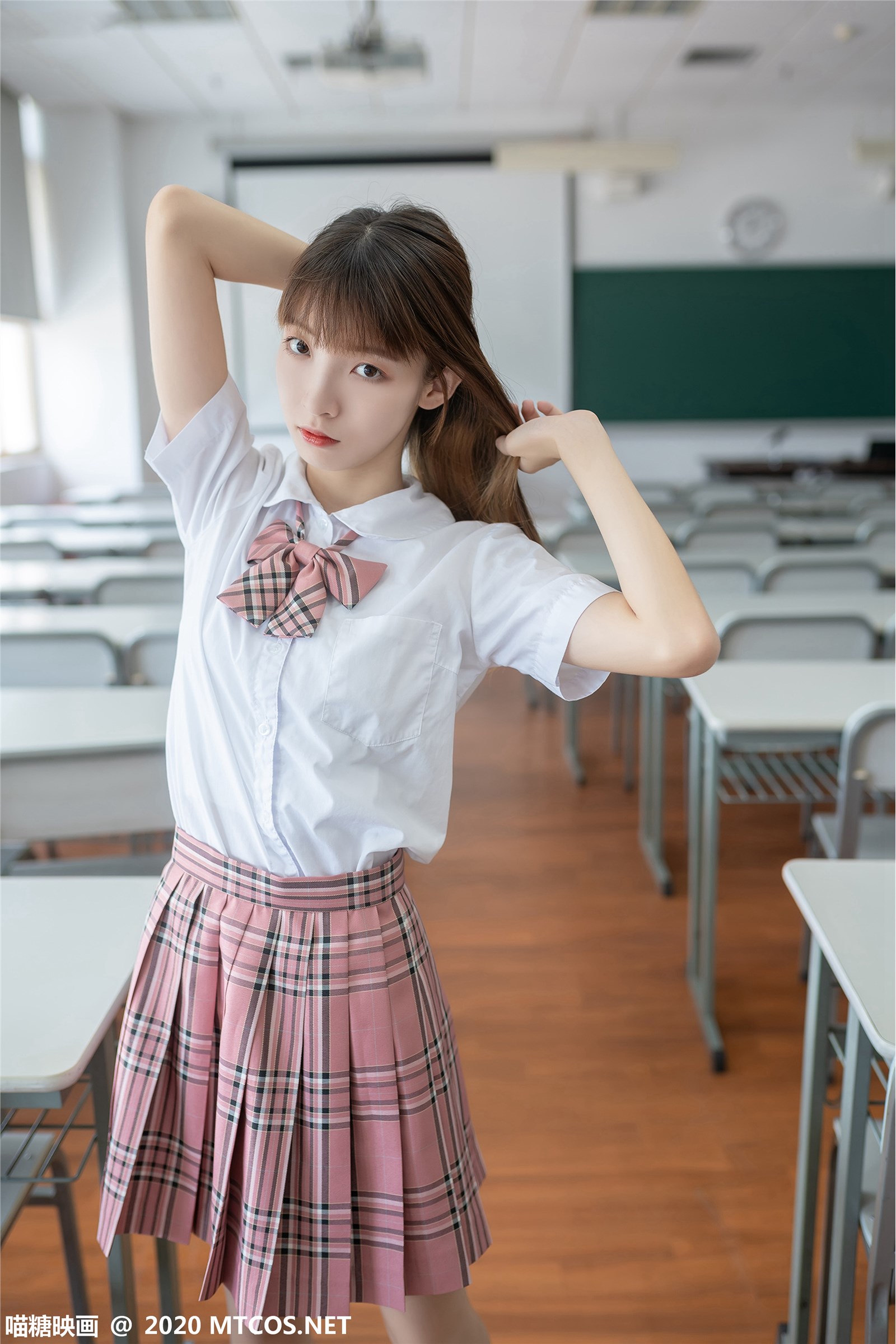 Meow sugar reflection JKL.009 Pink check JK uniform(42)